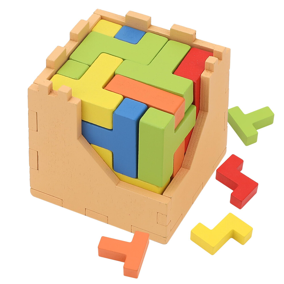 Sharp Brain Zone 3D Wooden Puzzle Cube (9Z 16T Style) | Colorful  Eco-Friendly Wooden Puzzle for Mental Stimulation  Focus  and Problem-Solving Fun |-image-OPC-PGBTRH8-NEW