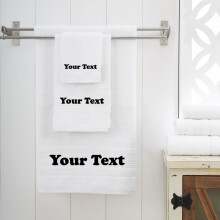 Personalize As Suas Toalhas com Bordado: Nomes, Monogramas e Iniciais. Perfeito Para Crianças, Adultos, Conjunto de 3 Peças