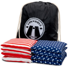 Set di 8 Sacchi Bean Bag GoSports per Cornhole - Regolamentari - Tutto Tempo - Stelle e Strisce