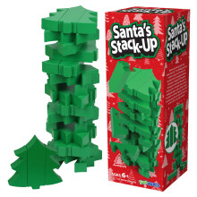 Funwares Wooden Blocks Stacking Game  Tumbling Tower and Balance Game  Family & Party Fun  Game for Kids and Adults  Ages 6+  Santas Christmas Tree St