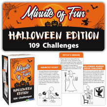 Funwares Minute of Fun Halloween-editie - Meer dan 100 leuke minuten om te winnen met Halloween-thema Games en uitdagingen voor kinderen, volwassenen