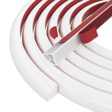 Flexibele kwartronde lijst Buigbare lijstafwerking Peel and Stick siliconenrubber randafwerking voor vloerkuipkast Flexibel lijstwerk rond gebogen tr