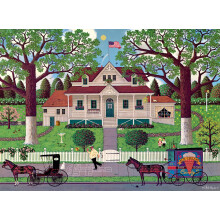 Buffalo Games - Charles Wysocki - Ice Cream and Hopscotch - 1000 Piece Jigsaw Puzzle for Adults -Challenging Puzzle Perfect for Game Nights - Fin