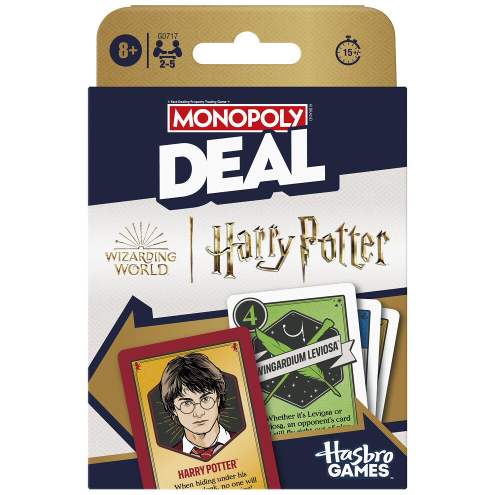 Photos - Board Game Monopoly Deal: Harry Potter Card Game | Family Games for Kids and Adults | Ages 8 and Up | 2 to 5 Players | 15 mins. | Trave