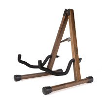MUSO Nutral Wood Guitar Stand A-Frame Folding Easy Assembly and Portable For Guitar Bass Ukulele Banjo Cello Mandolin Durable and Solid Holder (Ame