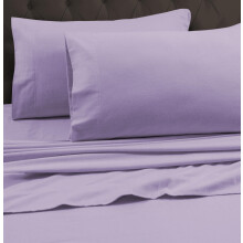 Luxusn flanelov plachta Tribeca Living King s extra hlbok m vreckom, vhodn pre matrac do rky 24"", levandulov