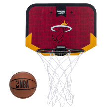 Franklin Sports NBA Miami Heat Mini Canestro da Porta - Mini Canestro per Bambini con Palla