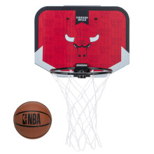 Franklin Sports NBA Chicago Bulls Mini Over The Door Basketball Hoop - Kids Indoor Mini Basketball Hoop with Basketball - NBA Fan Shop Mini Hoop for B