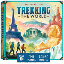 Trekking The World (2nd Edition) - The Award-Winning Family Board Game | Great for Kids Ages 10 and Up | Easy to Learn | Designed for Globetrotters by
