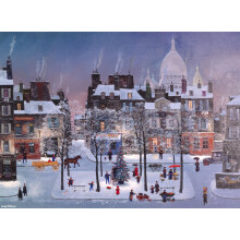 Buffalo Games - Michel Delacroix - Christmas in Monmartre - 1000 Piece Jigsaw Puzzle for Adults -Challenging Puzzle Perfect for Game Nights - Fin