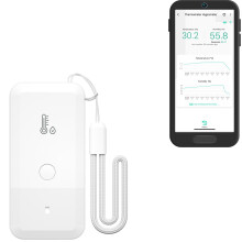 YoLink Smart Wireless Thermometer Hygrometer Wide Temp Range for Freezer Fridge Green House Pet Cage App Alerts Emails Text/SMS alerts- Hub Req