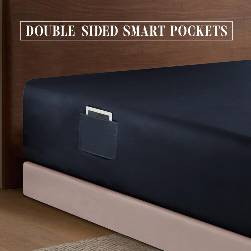Lençol Ajustado Extra Profundo de 18-24 Polegadas - Elegante Conforto 1500 2