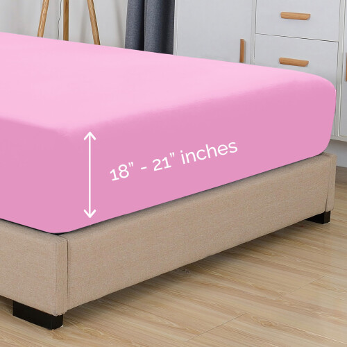 Lençol Ajustado Extra Profundo 18-21 Polegadas - Conforto Elegante e Luxuoso 1