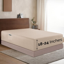 Lençol Ajustado Extra Profundo de 18-24 Pol - Conforto Elegante, Qualidade Premium