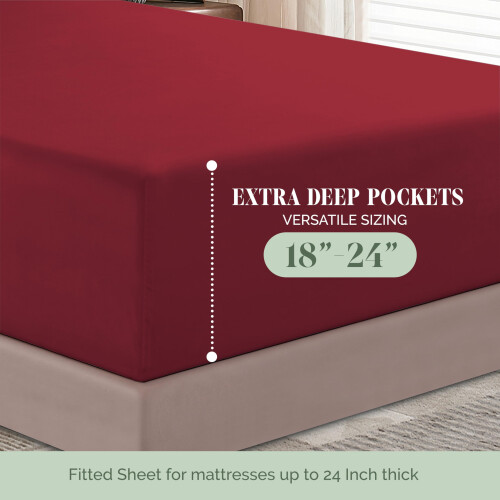 Lençol Ajustável Extra Profundo de 18-24 Polegadas - Conforto Elegante 1