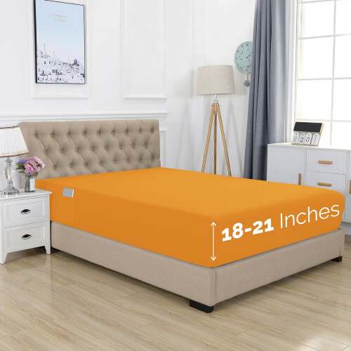 Lençol Ajustável Extra Profundo de 18-21 Polegadas - Conforto Elegante