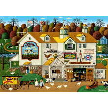 Buffalo Games - Charles Wysocki - The Farm - 500 Piece Jigsaw Puzzle for Adults -Challenging Puzzle Perfect for Game Nights - Finished Size is 21