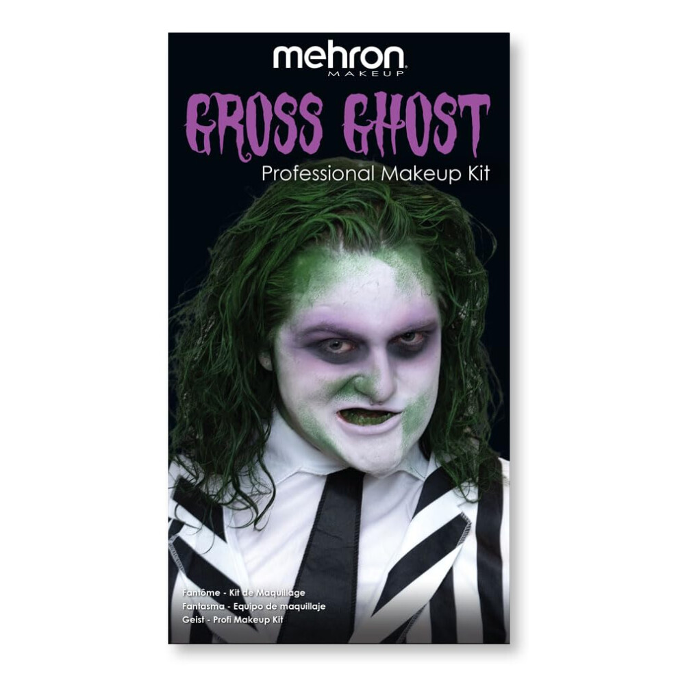 Mehron Makeup Professional Character Kits| Makeup Kits for Halloween & Cosplay| Made in the USA | Complete Makeup Kit I (Gross Ghost)