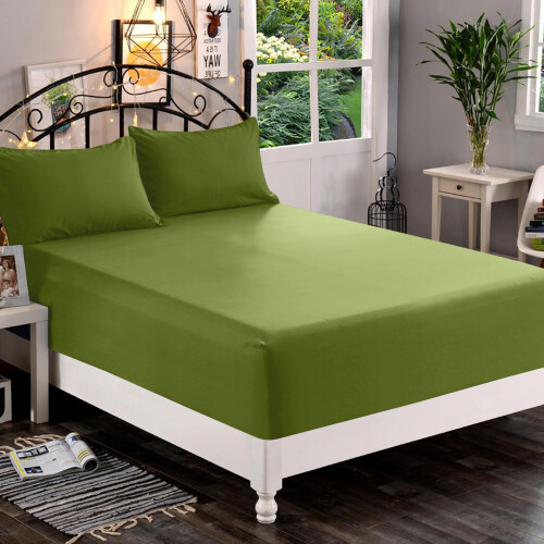 Lençol Ajustado Elegante Comfort 1500 Ultra Macio 18-24 Polegadas Pocket Extra Profundo - Lençol de Cama Individual 1