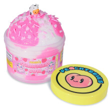 Strawberry Cow Cloud Slime - 7 oz Peachybbies Made in USA, Premium 100% Authentic, Scented ASMR Slime (Product Code: Strawberry Cow Slime)