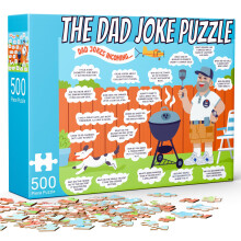 Darceky pre otca - 500-dielne puzzle s vtipmi o otcovi - Skladacky pre dospelých Darceky s bielym slonom Vtipné darceky pre mužov Vtipy do pancúc