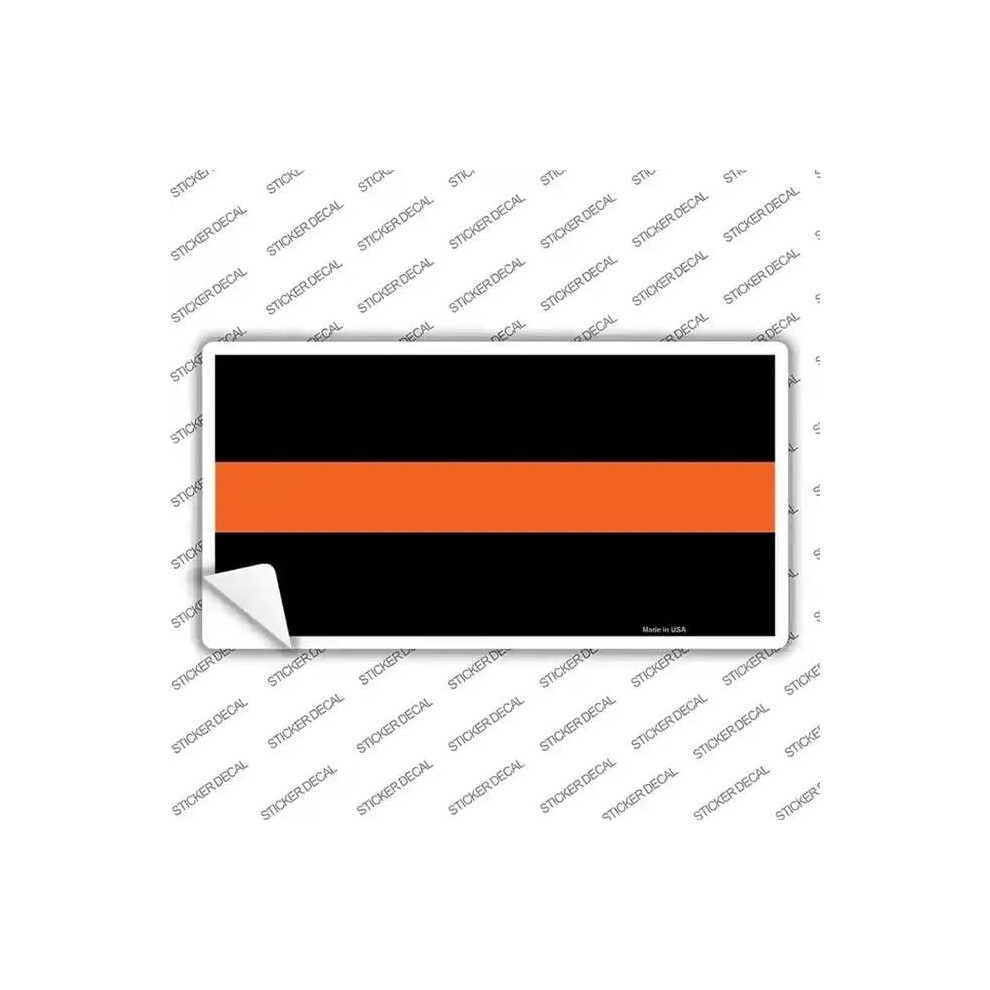 Smart Blonde Lp-9413S-S Thin Line Novelty Sticker Decal - Small Orange 792636325366