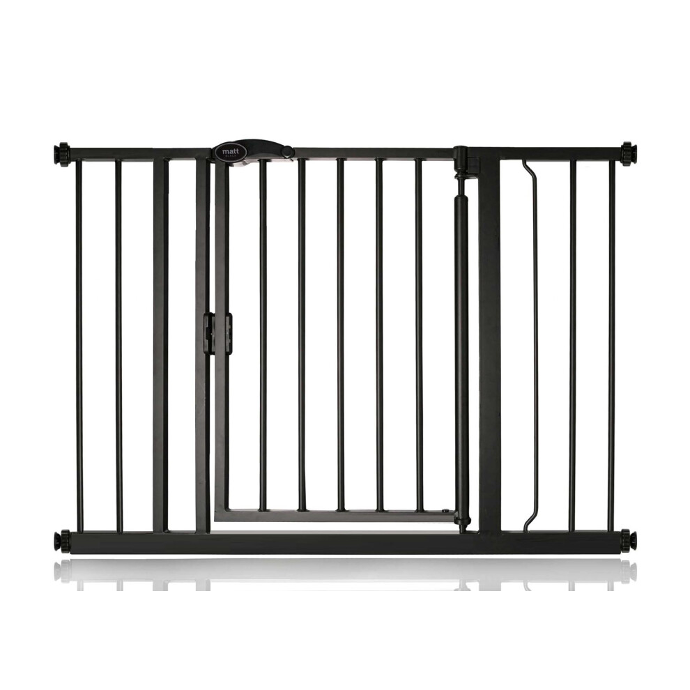 (Black, 103.8cm - 110.8cm) Bettacare Auto Close Pet Gate-image-OPC-P7HPNNK-NEW