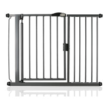 (Gris grafito, 111cm - 118cm) Bettacare Puerta Para Mascotas con Cierre Automático