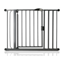 (Gris grafito, 96.6cm - 103.6cm) Bettacare Puerta Para Mascotas con Cierre Automático
