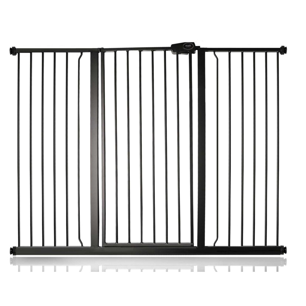 (, 139.8Cm - 147.4Cm) Child And Pet Gate Black Bettacare