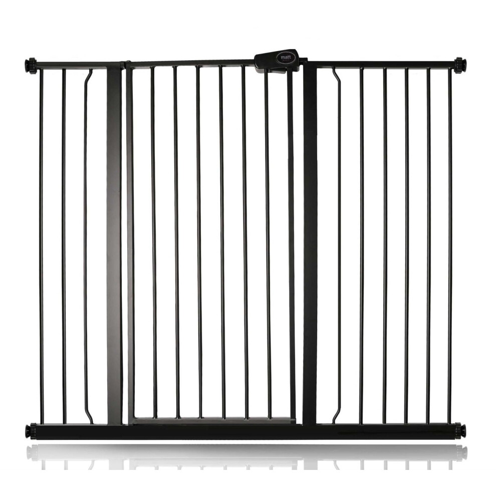 (, 120.3Cm - 127.9Cm) Child And Pet Gate Black Bettacare