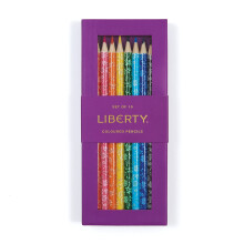 Galison Liberty Capel Buntstift-Set von Features 10 Buntstifte mit aufgedruckten Blumenmustern auf jedem stilvollen Buntstifte macht eine gro   e