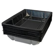 Kitty Lounge Disponable Litter Bakke Sort 50-pakkere RG606/50 Sort