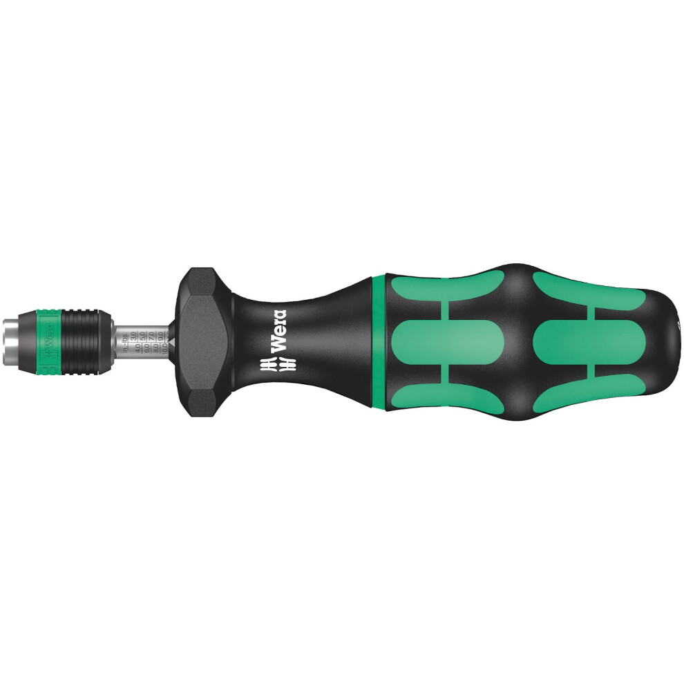 Wera 05074710001 Kraftform 7445 Hexagon Torque Screwdriver 1/4 Head 2.5-11.5/Lbs Variable Torque Adjustment Range