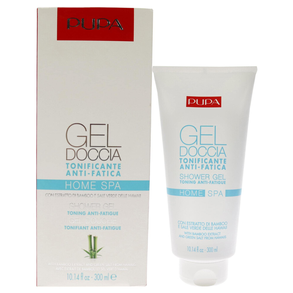 Pupa Milano Home Spa Toning Anti-Fatigue Shower Gel - Toning And Revitalizing Cleanser For Body - Refreshes For An Immediate Feeling Of Lightness - Ca