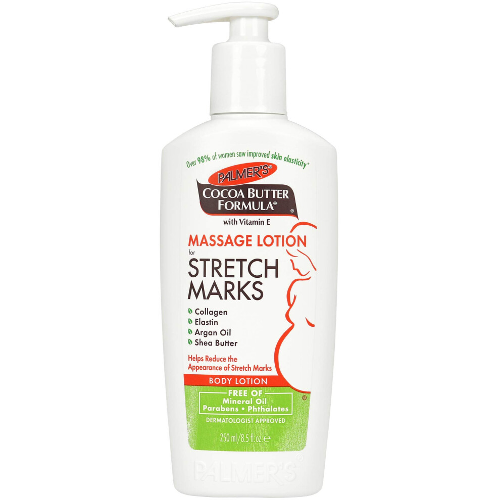 Palmer's Cocoa Butter Formula Massage Lotion For Stretch Marks with Vitamin E and Shea Butter Women Body Lotion  8.5 Ounce (Pack of 2)