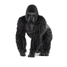 Schleich Wild Life Realistic Gorilla Gorilla Animal Figurine: juguete de gorila macho salvaje autntico para nios y nias Educacin de educacin