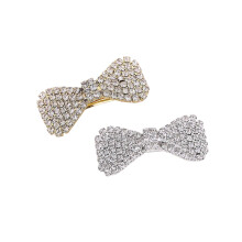 Ruihfas 2 Stuks Volledige Kristal Strass Mini Haarboog Haarspeldjes Clip Designer Mode Haaraccessoires voor Vrouwen Meisjes Cool Verjaardag Kerstcade