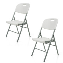 (2 x Folding Chair) Heavy Duty Folding Plastic Chairs Indoor Outdoor Garden Picnic Camping Chair