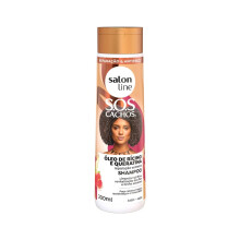 Salon Line SOS Cachos - Shampoo Ricino och Keratin - Extrem Reparation 5 i 1-300 Ml