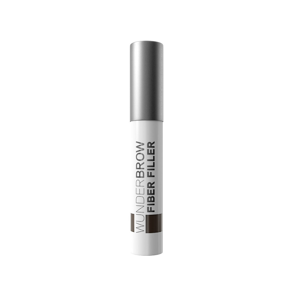 Wunderbrow Fiber Filler Makeup Eyebrow Powder Easy Eye Brow Shaper Long Lasting Transferproof Brunette 0.07 Ounce