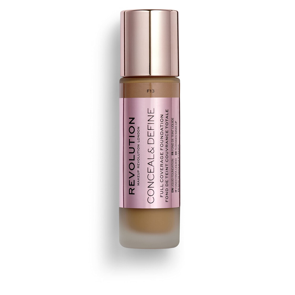 Revolution Dark Beauty Conceal & Define Concealer Full Coverage & Lightweight Long-Lasting Matte Finish Vegan & Cruelty Free C14 To Deep Skin Ton