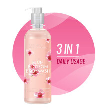 Aroma Magic 3-in-1 Plum Blossom Body Wash | Renser & n?rer h?rkrop og ansigt | Revitalize kedelig hud og h?r | Forbedre hudens smidighed | 7.44 f