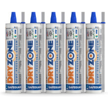 Dryzone Damp Proofing Cream DPC 310x5 - High-strength Injection cream for rising damp treatment. BBA & WTA Approved