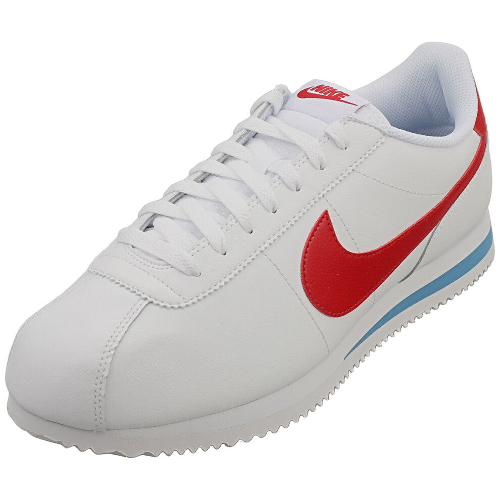 Nike (8.5) Cortez Mens Fashion Trainers In White Red