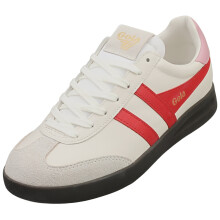 (7) Gola Cyclone Womens Fashion Trainers in White Red