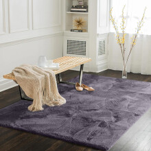 (120x170 cm (4ft x 5ft 8")_Small Rugs Livingroom Bedroom Area Carpet, Fluffy Grey) Faux Fur Rugs Living Room Non Slip Area Rug Carpet