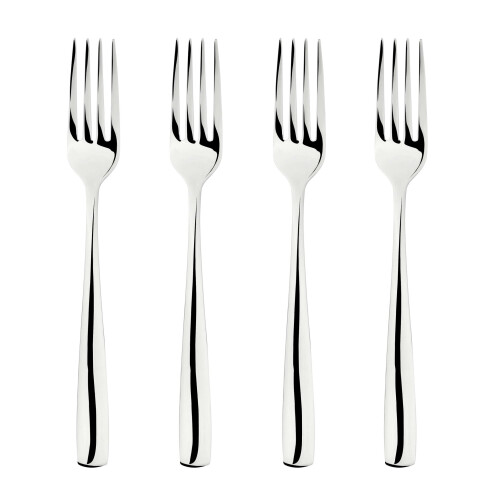 Cutlery 18/8 Stainless Steel Dinner Fork 4pc Set Simplicity