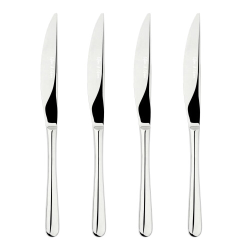 Cutlery 18/8 Stainless Steel Dinner Knife 4pc Set Sphere