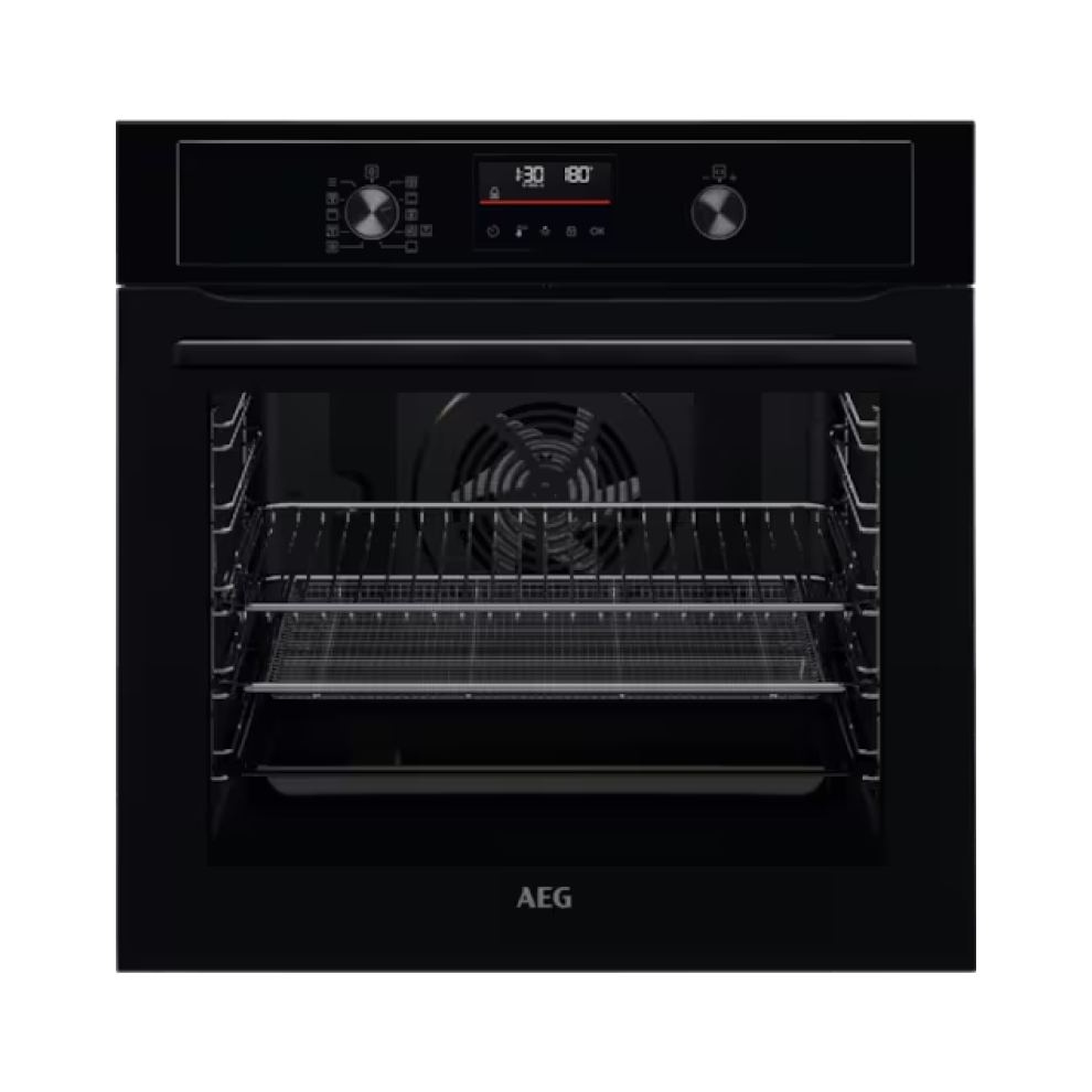 Aeg Black Bex535a61b - Built In Electric Single Oven - Aqua Cleaning - A+ Energy